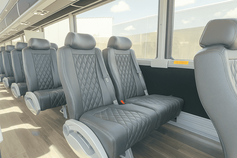 interior of North Miami Charter Bus charter bus