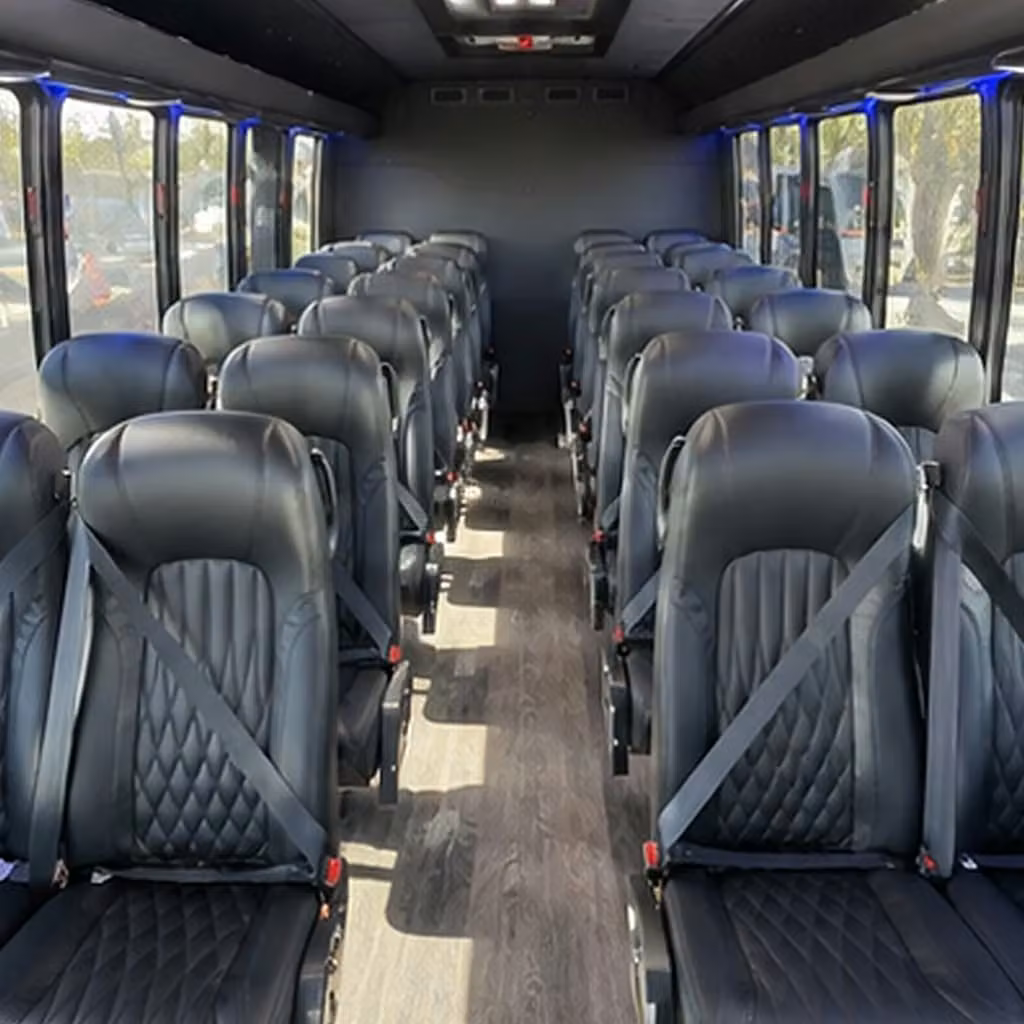 25 passenger minibus inside
