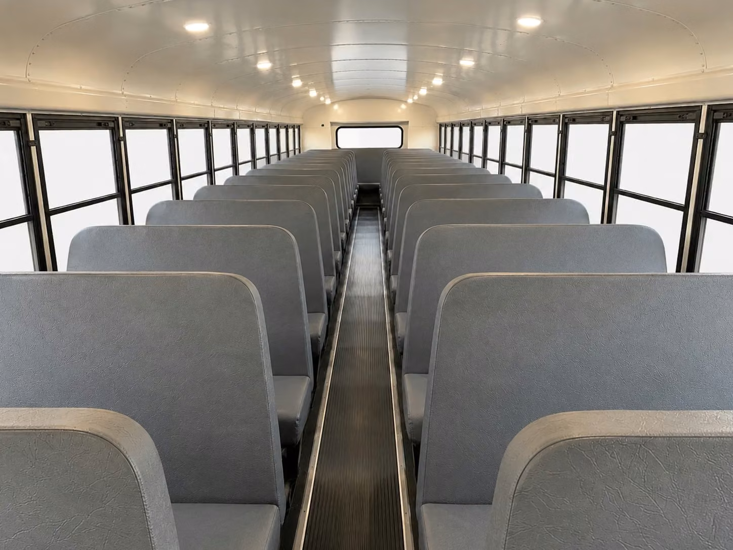 school bus inside